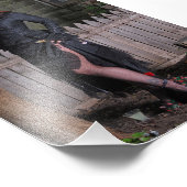 7" x 5" Chrissy Kittens die Hexe ist weit in Fotodruck (Ecke)