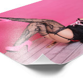 7" x 5" Chrissy Kittens Kitty in Pink Fotodruck (Ecke)