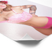 7" x 5" Chrissy Kittens The Smirk Fotodruck (Ecke)