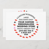 7" x 5" Einladung Hochzeit - Bester Verkäufer! (Vorne/Hinten)