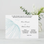 7 x 5 helles blaues Kleid Einladung Hochzeit (Stehend Vorderseite)