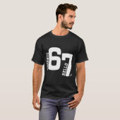 7 Year Old Birthday Goodbye 6 Hello 7 67 Meme Six T-Shirt (Vorne ganz)