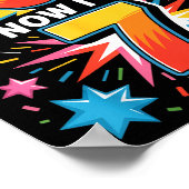 7 Year Old Birthday I Was 6 Now I'm 7 67 Funny Kid Poster (Ecke)