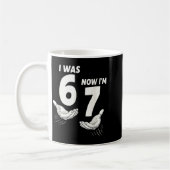 7 Year Old Birthday I Was 6 Now I'm 7 67 Kaffeetasse (Links)