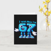 7 Year Old Birthday I Was 6 Now I'm 7 67 Karte (Gelbe Blume)