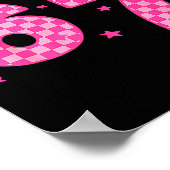 7 Year Old Birthday I Was 6 Now I'm 7 67 Six Seven Poster (Ecke)