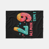 7 Year Old Birthday I Was 6 Now I'm 7  Fleecedecke (Vorderseite (Horizontal))