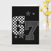 7 Year Old Birthday I Was 6 Now I'm 7 Funny 67 Mem Karte (Gelbe Blume)