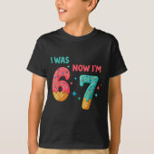 7 Year Old Birthday I Was 6 Now I'm 7 T-Shirt (Vorderseite)