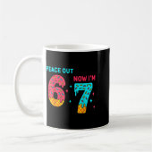7 Years Old Birthday Peace Out 6 Now I'm 7 67 Birt Kaffeetasse (Links)
