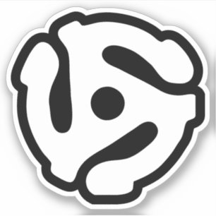 7 Zoll 45 U/min Vinyl Adapter Spindelspinne Aufkleber