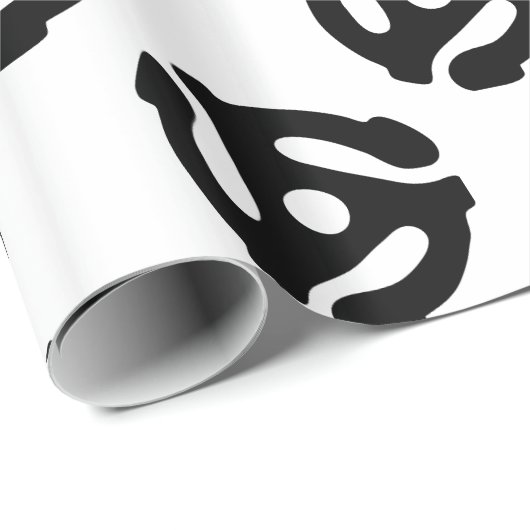 7 Zoll 45 U/min Vinyl Adapter Spindelspinne Geschenkpapier (Rolleneckpunkt)