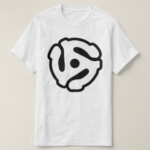 7 Zoll 45 U/min Vinyl Adapter Spindelspinne T-Shirt