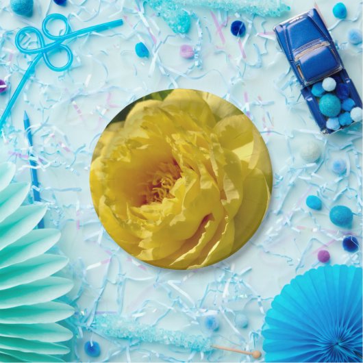 7 Zoll Teller, doppelgelbe Peony Pappteller (Party)