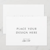 7 Zoll x 5 Zoll Kartendruck Einladung (Vorne/Hinten)