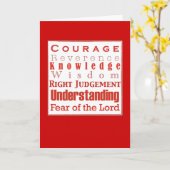 7Geschenke für Ihre Bestätigungskarte Karte (Gelbe Blume)