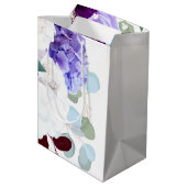 7lx4.5wx10h Hibiskus für mittelgroße Geschenktüche Mittlere Geschenktüte (Rückseite Schrägansicht)