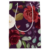 7lx4.5wx10h Medium Geschenktasche Plum Lila Rose G Mittlere Geschenktüte (Vorderseite)