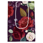 7lx4.5wx10h Medium Geschenktasche Plum Lila Rose G Mittlere Geschenktüte (Rückseite)