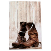 7lx4.5wx10h Mittlere Geschenke Bagboots Land rusti Mittlere Geschenktüte (Vorderseite)