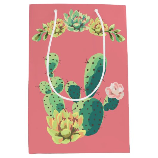 7lx4.5wx10h Mittlere Geschenktasche Bohemische Kak Mittlere Geschenktüte (Vorderseite)