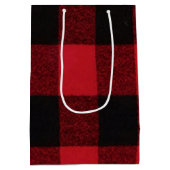 7lx4.5wx10h Mittlere Geschenktasche Roter Buffalo Mittlere Geschenktüte (Rückseite)