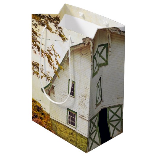 7lx4.5wx10h Mittlere Geschenktasche Sunset Barn Co Mittlere Geschenktüte (Rückseite Schrägansicht)