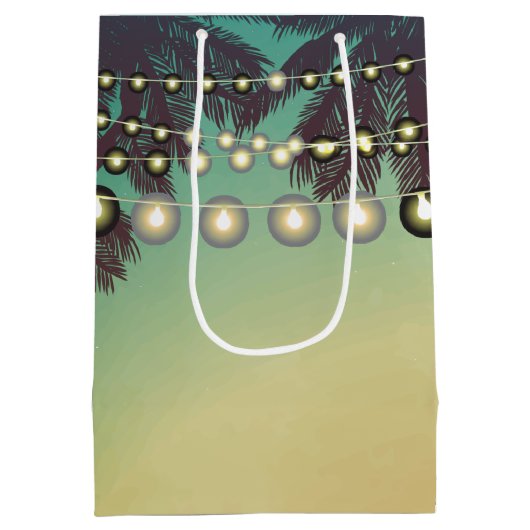 7lx4.5wx10h Mittlere Geschenktüte Bag Beach Sunset (Rückseite)