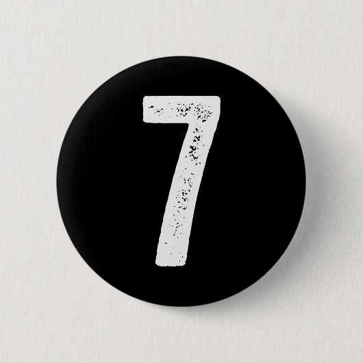 7th Birthday 7 Years Uniform Srts Team Jersey Numb Button (Vorderseite)