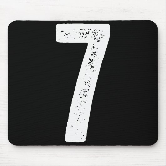 7th Birthday 7 Years Uniform Srts Team Jersey Numb Mousepad (Vorne)