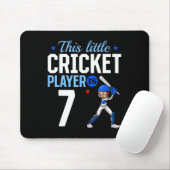 7th Birthday Cricket Player  Mousepad (Mit Mouse)