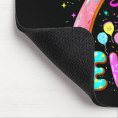 7th Birthday Girl Donut Sweet Sy And Seven Birthda Mousepad (Ecke)