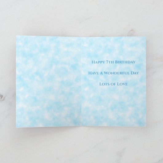 7th Birthday Karte (Innenseite)