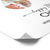 7th Birthday Number 7 Photo Collage Custom Picture Poster (Ecke)