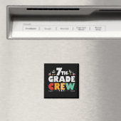 7TH Grad Crew Funny Back To School Student Gift Magnet (In Situ (Geschirrspüler))