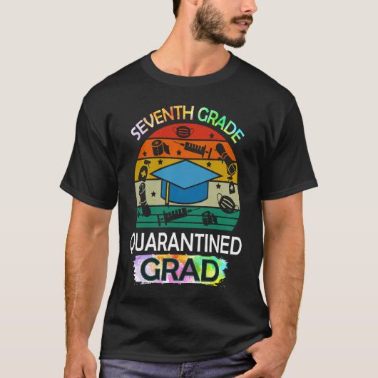 7th Grade Graduation Quarantine Senior 2021 Gradua T-Shirt (Vorderseite)