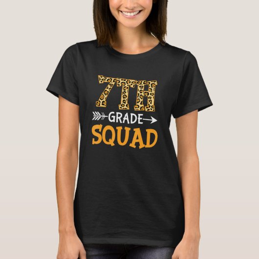 7th Grade Squad First Day Of School Back To School T-Shirt (Vorderseite)