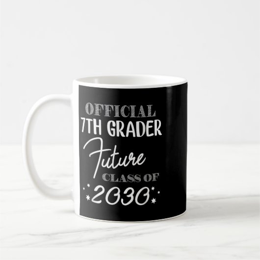 7th Grader Future Cl 2030 First Day 7th Grade Kaffeetasse (Links)