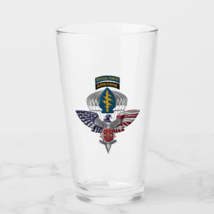 7th Special Forces Group (Airborne) Eagle Veteran Glas