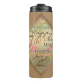 7th Wedding Anniversary Gift Bag Thermosbecher (Vorderseite)