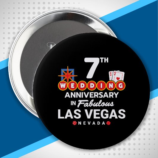 7th Wedding Anniversary Las Vegas Trip Button
