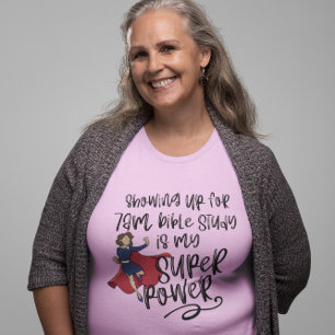 7Uhr SISTER SUPER POWER (Light Skin) Rosa Kurz T-Shirt