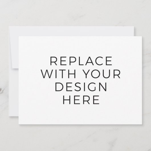 7x5"-Karte mit Back-Design-Druck Einladung (Vorderseite)