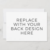 7x5"-Karte mit Back-Design-Druck Einladung (Rückseite)