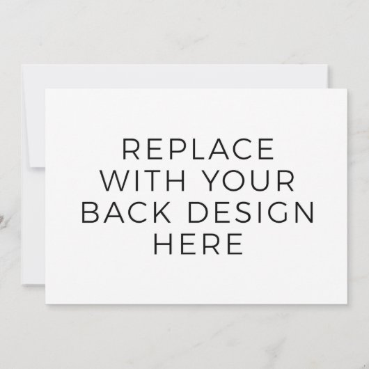 7x5"-Karte mit Back-Design-Druck Einladung (Rückseite)