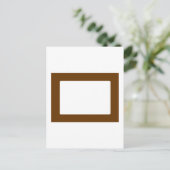 7X5-Karte mit rundem Innenkonus, braun Postkarte (Stehend Vorderseite)