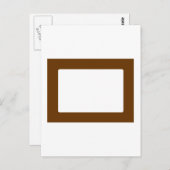 7X5-Karte mit rundem Innenkonus, braun Postkarte (Vorne/Hinten)