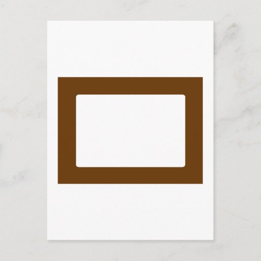 7X5-Karte mit rundem Innenkonus, braun Postkarte (Vorderseite)
