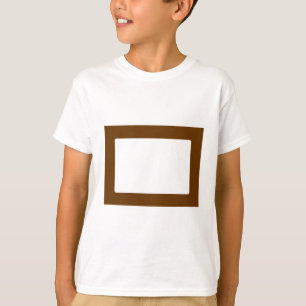 7X5-Karte mit rundem Innenkonus, braun T-Shirt
