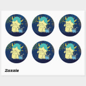 8月モンスターシール。 RUNDER AUFKLEBER (Blatt)